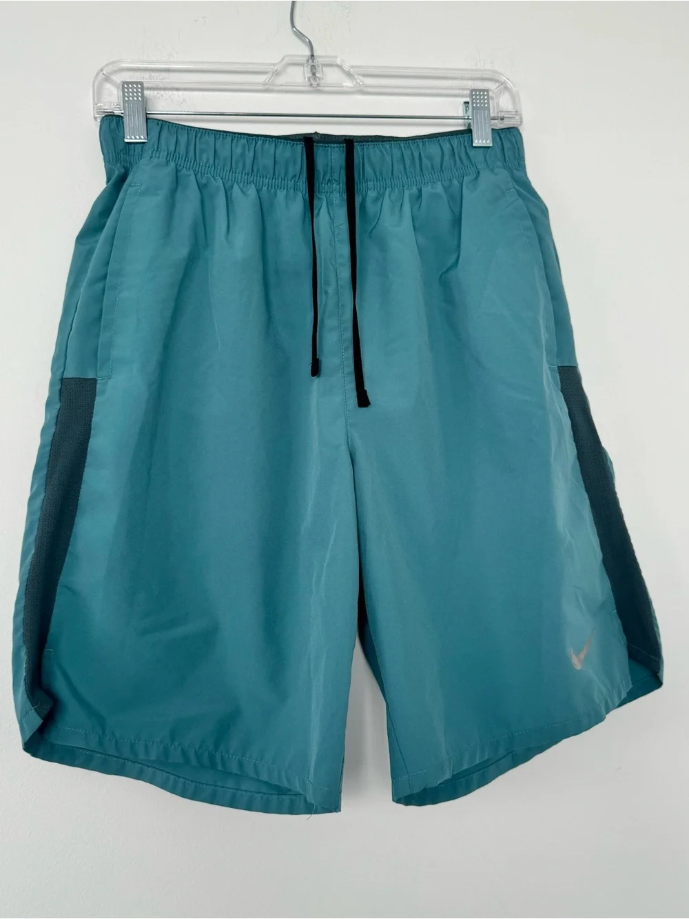 Lot of 3 Nike Athletic Shorts Mens S Teal Yellow Black Gym Running Swim Trunk